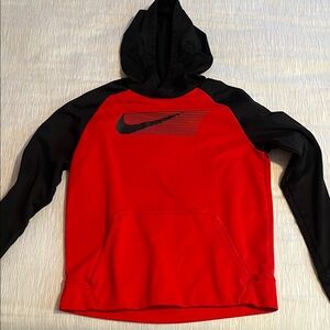 Nike Red and Black Pullover Hoodie